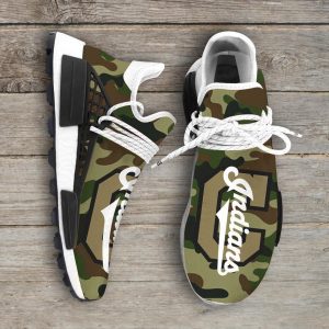 Camo Camouflage Cleveland Indians MLB Sport Teams NMD Human Race Shoes Running Sneakers NMD Sneakers