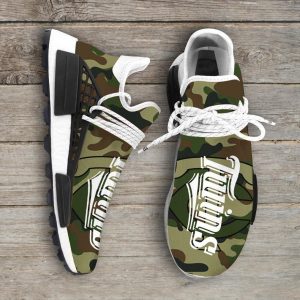 Camo Camouflage Minnesota Twins MLB Sport Teams NMD Human Race Shoes Running Sneakers NMD Sneakers