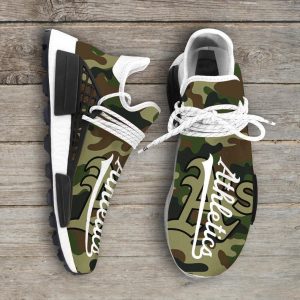 Camo Camouflage Oakland Athletics MLB Sport Teams NMD Human Race Shoes Running Sneakers NMD Sneakers