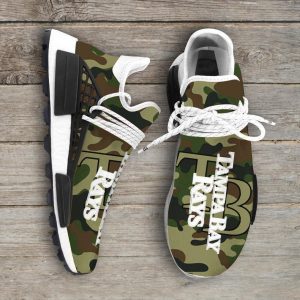 Camo Camouflage Tampa Bay Rays MLB Sport Teams NMD Human Race Shoes Running Sneakers NMD Sneakers