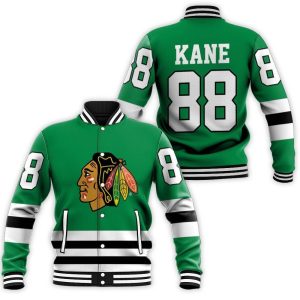 Chicago Blackhawks 88 Kane Inspired Baseball Jacket