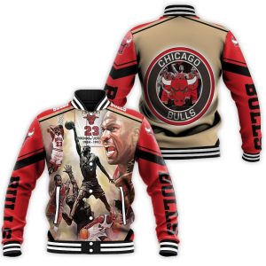 Chicago Bulls Legend Michael Jordan 23 1984-1993 Baseball Jacket