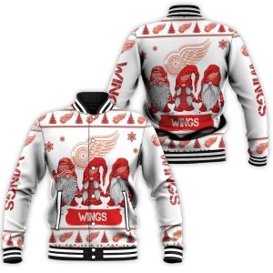 Christmas Gnomes Detroit Red Wings Ugly Sweatshirt Christmas 3D Baseball Jacket