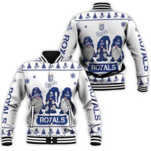 Christmas Gnomes Kansas City Royals Ugly Sweatshirt Christmas 3D Baseball Jacket