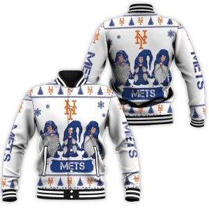 Christmas Gnomes New York Mets Ugly Sweatshirt Christmas 3D Baseball Jacket