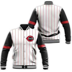 Cincinnati Reds 1999 Throwback White Red 2019 Inspired Style Baseball Jacket