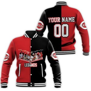 Cincinnati Reds Legends Signed 3D Personalized Baseball Jacket