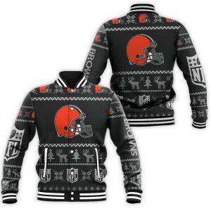 Cleveland Browns NFL Ugly Sweatshirt Christmas 3D Baseball Jacket