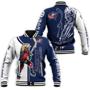 Columbus Blue Jackets And Zombie For Fans Baseball Jacket