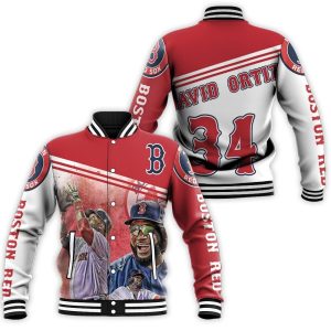 David Ortiz 34 Boston Red Sox Baseball Jacket