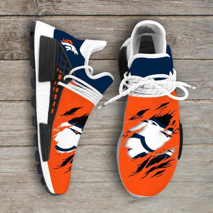 Denver Broncos NFL Sport Teams NMD Human Race Shoes Running Sneakers NMD Sneakers