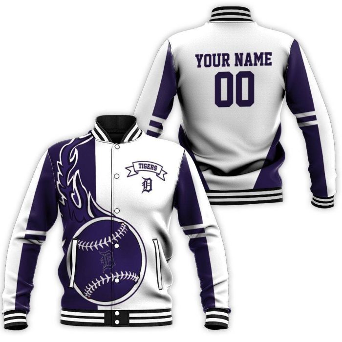 Detroit Tigers 3D Personalized Baseball Jacket