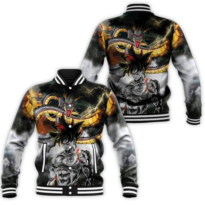 Dragon Ball Z Goku All Printed Style 3D Baseball Jacket