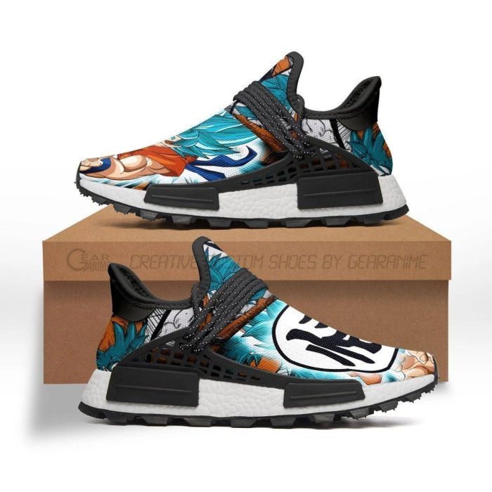 Goku Blue Shoes Symbol Dragon Ball Z Anime Sneakers - NMD Sneakers For Fan