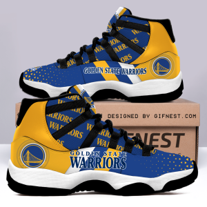 Golden State Warriors Air Jordan 11 Custom Sneaker For Fans