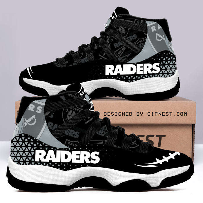 Las Vegas Raiders Air Jordan 11 Custom Sneaker For Fans