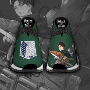 Levi Ackerman Shoes Attack On Titan Custom Anime Shoes - NMD Sneakers For Fan