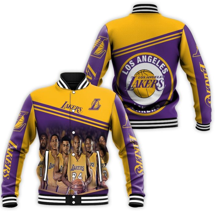 Los Angeles Lakers NBA Logo Western Conference Baseball Jacket