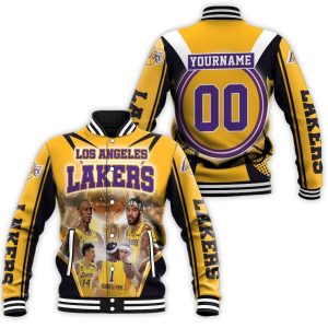 Los Angeles Lakers Player Photo Logo Western Conference Baseball Jacket