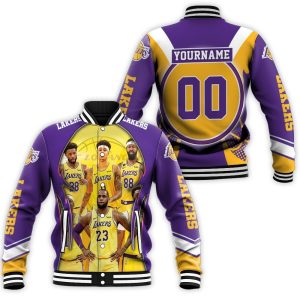 Los Angeles Lakers Player Western Conference Baseball Jacket