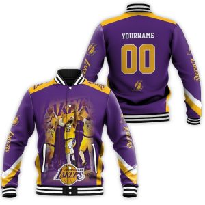 Los Angeles Lakers Players Photos NBA Western Conference Baseball Jacket