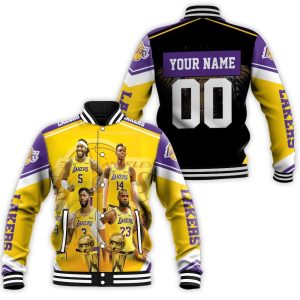 Los Angeles Lakers Western Conference Mashup Batman Personalized Baseball Jacket