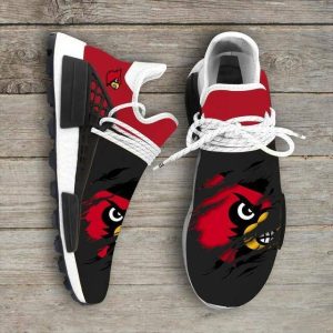 Louisville Cardinals NCAA NMD Human Race Sneakers Running Shoes Perfect Gift Custom Shoes Fan NMD Sneakers