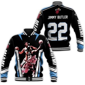 Miami Heat Jimmy Butler 22 Signed For Fan Baseball Jacket