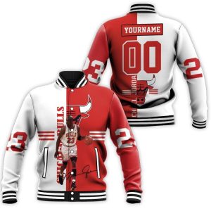 Michael Jordan 23 Signed 3D Baseball Jacket