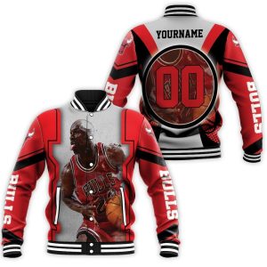 Michael Jordan Chicago Bulls Legendary 23 Baseball Jacket