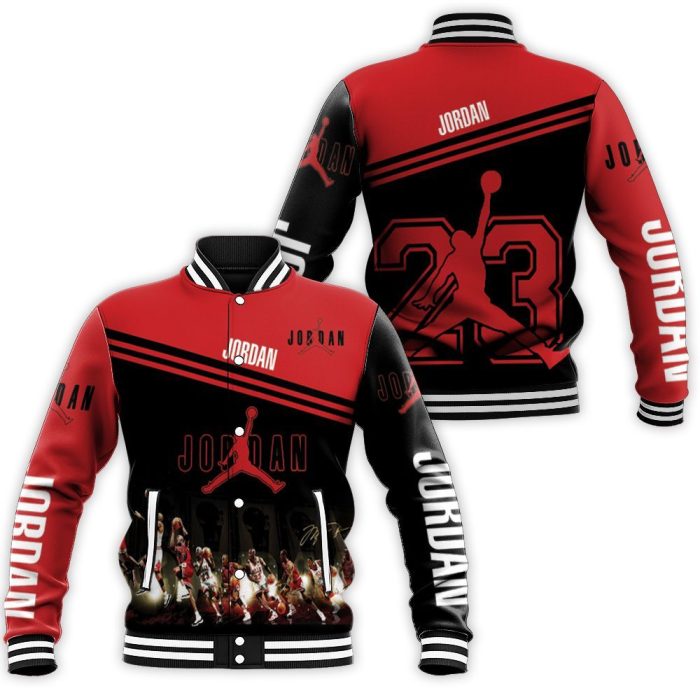 Michael Jordan Jump Shot Signature Baseball Jacket