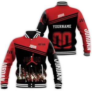 Michael Jordan Jump Shot Signature Baseball Jacket