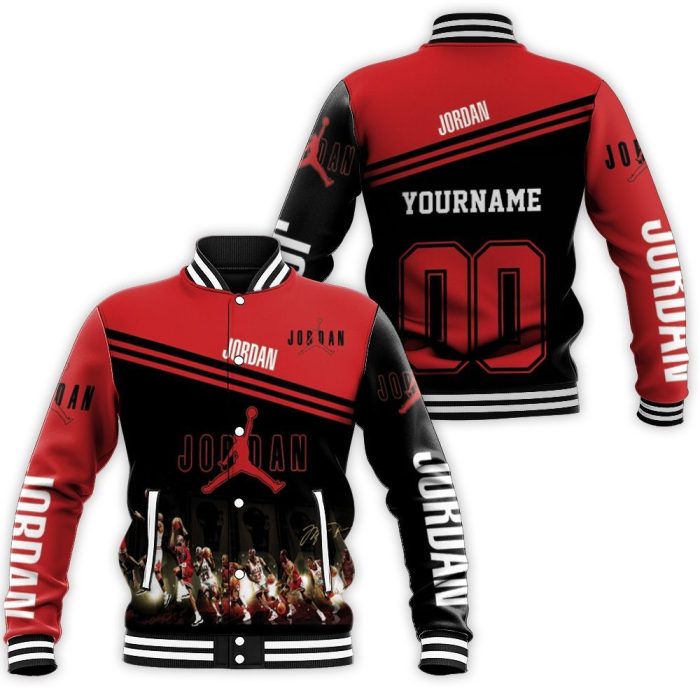 Michael Jordan Jump Shot Signature Baseball Jacket