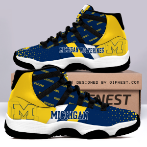 Michigan Wolverines Air Jordan 11 Custom Sneaker For Fans