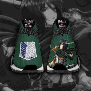 Mikasa Shoes Scout Team Attack On Titan Anime Shoes TT11 - NMD Sneakers For Fan