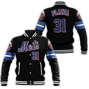 Mike Piazza New York Mets Black 2019 Inspired Style Baseball Jacket