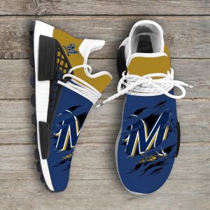 Milwaukee Brewers MLB Sport Teams NMD Human Race Shoes Running Sneakers NMD Sneakers
