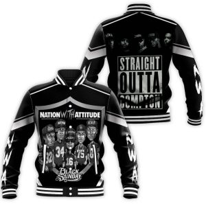N.W.A. Oakland Raiders Collapse Baseball Jacket