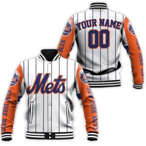 New York Mets Inspired Personalized Baseball Jacket