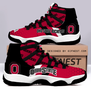 Ohio State Buckeyes Air Jordan 11 Custom Sneaker For Fans
