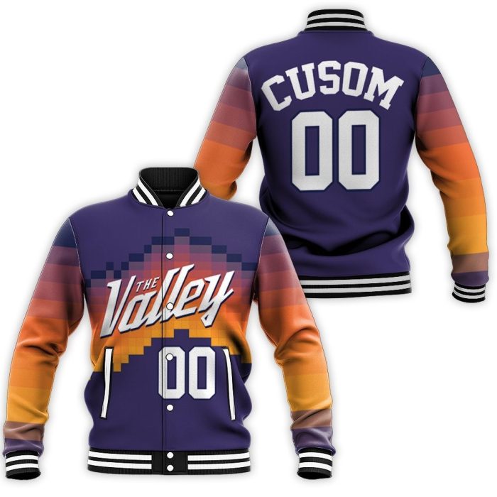 Phoenix Suns 2020 Earned Edition Inspired Personalized Baseball Jacket