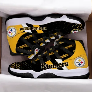 Alternative view of Pittsburgh Steelers Air Jordan 11 Custom Sneaker For Fans JD110103