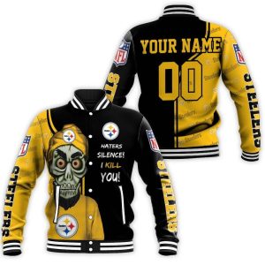 Pittsburgh Steelers Haters Silence Personalized Baseball Jacket