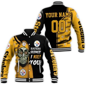 Pittsburgh Steelers Haters Silence The Dead Terrorist Personalized Baseball Jacket