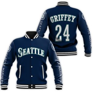 Seattle Mariners 24 Griffey Inspired Baseball Jacket