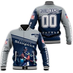 Seattle Seahawks Best Players 2020 NFL Season Nfc West Champs Personalized Baseball Jacket