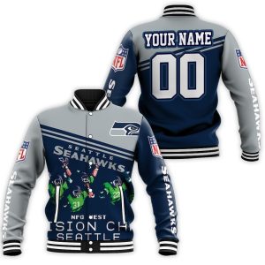 Seattle Seahawks Nfc West Division Champ 2020 NFL Season Legendary Personalized Baseball Jacket