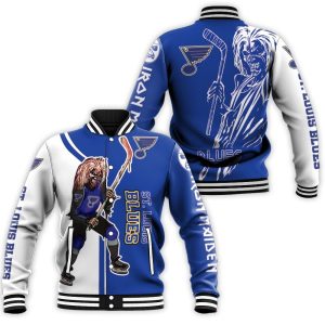 St. Louis Blues And Zombie For Fans Baseball Jacket