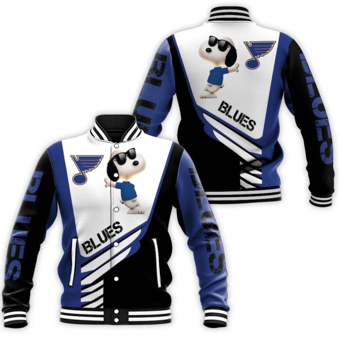 St. Louis Blues Snoopy For Fans 3D Baseball Jacket