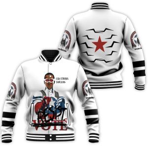 Stay Strong Survive The Falcon And The Winter Soldier Baseball Jacket